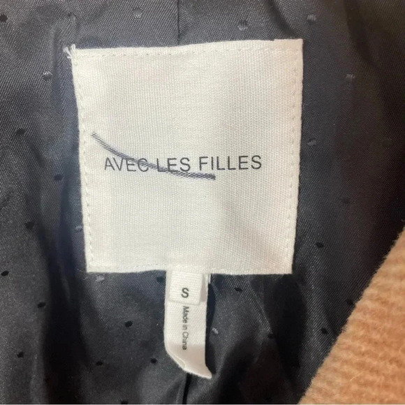 Avec les Filles Moto Twill Wool Blend Coat - Picture 4 of 15